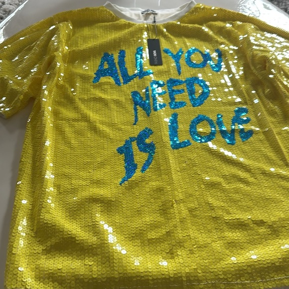 Fashion Nova Yellow Sequin Dress - Picture 9 of 12